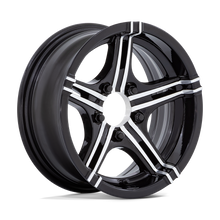 Charger l'image dans la galerie, HE182756060306N - Helo HE1827 15X6 6X139.7 ET -6mm Gloss Black Machined - Helo Wheels Canada