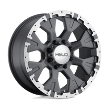 Charger l'image dans la galerie, HE87879063412N - Helo HE878 17X9 6X135 -12 mm Dark Silver With Machined Flange - Helo Wheels Canada