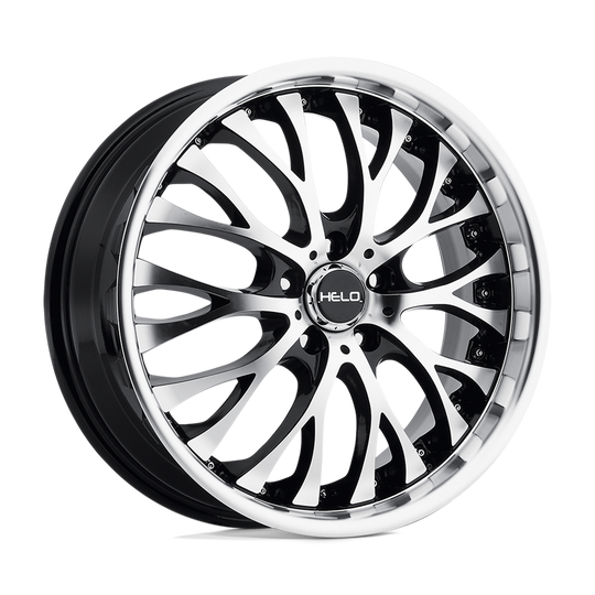 HE89028515335 - Helo HE890 20X8.5 5X115  35mm Gloss Black Machined Face - Helo Wheels Canada