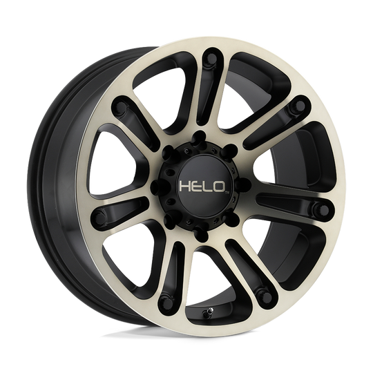 HE90489068900 - Helo HE904 18X9 6X139.7  0mm Satin Black Machined Dark Tint - Helo Wheels Canada