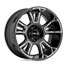 Load image into Gallery viewer, HE91421063318N - Helo HE914 20X10 6X135 -18 mm Gloss Black Machined - Helo Wheels Canada