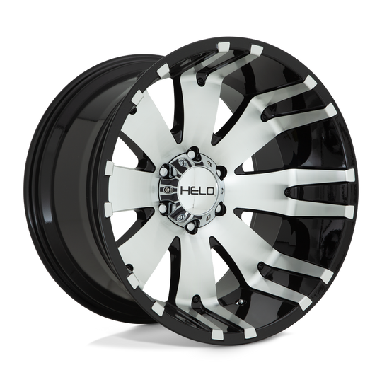 HE91729050500 - Helo HE917 20X9 5X127  0mm Gloss Black Machined - Helo Wheels Canada