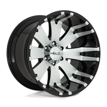 Load image into Gallery viewer, HE91729063518 - Helo HE917 20X9 6X135  18mm Gloss Black Machined - Helo Wheels Canada