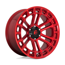 Load image into Gallery viewer, D71920907750 - Fuel Off-Road D719 Heater 20X9 6X139.7 ET 1mm Candy Red with Machined Face - Fuel Off-Road Wheels Canada