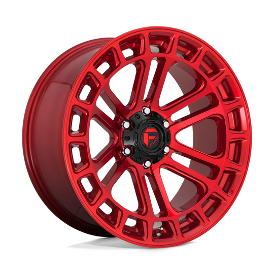 D71920907750 - Fuel Off-Road D719 Heater 20X9 6X139.7 ET 1mm Candy Red with Machined Face - Fuel Off-Road Wheels Canada