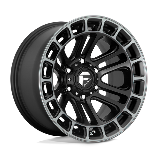 D72018908950 - Fuel Off-Road D720 Heater 18X9 6X135 1mm Matte Black Double Dark Tint Machined - Fuel Off-Road Wheels Canada