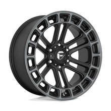 Charger l'image dans la galerie, D72020907750 - Fuel Off-Road D720 Heater 20X9 6X139.7 ET 1mm Matte Black Double Dark Tint Machined - Fuel Off-Road Wheels Canada