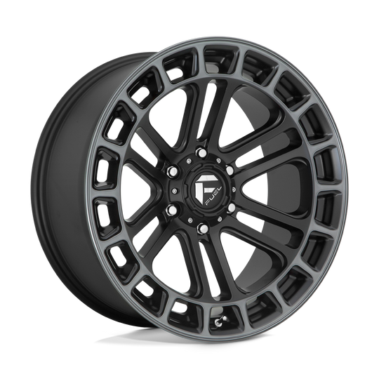 D72020907750 - Fuel Off-Road D720 Heater 20X9 6X139.7 ET 1mm Matte Black Double Dark Tint Machined - Fuel Off-Road Wheels Canada