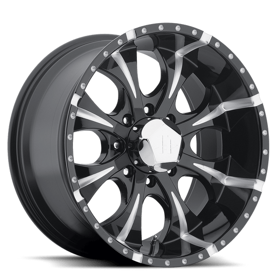 HE7918960912 - Helo HE791 Maxx 18X9 6X139.7 -12 mm Gloss Black Milled - Helo Wheels Canada