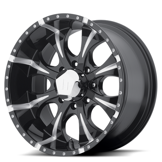 HE7917980912 - Helo HE791 Maxx 17X9 8X165.1 -12 mm Gloss Black Milled - Helo Wheels Canada