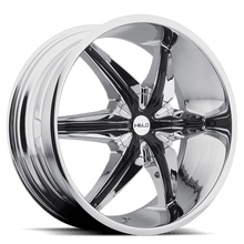 Load image into Gallery viewer, HE86624967235 - Helo HE866 24X9.5 6X135 6X139.7 35mm Chrome Plated With Gloss Black Accents - Helo Wheels Canada