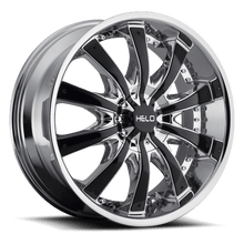 Charger l'image dans la galerie, HE87526900238 - Helo HE875 26X9.5 BLANK ET 38mm Chrome With Gloss Black Accents - Helo Wheels Canada