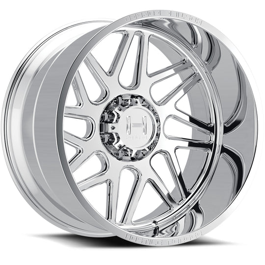 HF108-2414818045PL - Hostile Forged Sprocket 22X14 8X180 -76mm Full polish Wheel - Hostile Forged Wheels Canada