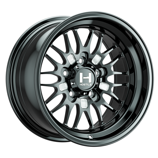 HF13-1510511454SB - Hostile UTV HF13 15X10 5X114.3 0mm Blade Cut Wheel - Hostile UTV Wheels Canada