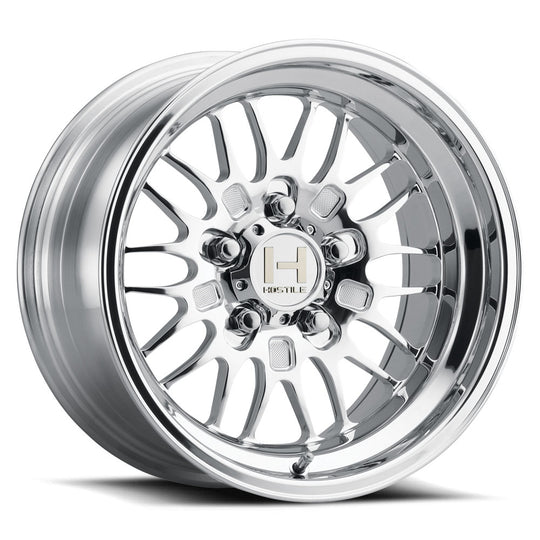 HF13-1580511444P - Hostile UTV HF13 15X8 5X114.3 0mm Polished Wheel - Hostile UTV Wheels Canada