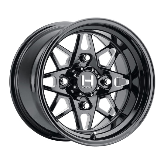 HF14-1580415644GB - Hostile UTV HF14 15X8 4X156 0mm Blade Cut Wheel - Hostile UTV Wheels Canada