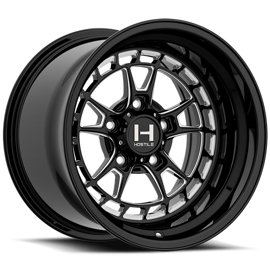 HF22-1570511444GB - Hostile UTV Forged Rival 15X7 5X114.3 13mm Blade Cut (Gloss) - Hostile UTV Forged Wheels Canada
