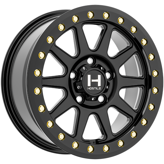 HF23-1560511450BB - Hostile UTV Forged Baja-Beadlock 15X6 5X114.3 38mm Asphalt - Hostile UTV Forged Wheels Canada
