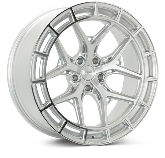 HFX1-0W06 - Vossen HFX-1 20X10 5X127 ET 18mm Silver Polished - Vossen Wheels Canada