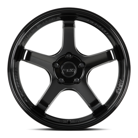HR05-188550GB - Katana Racing HR05 18X8.5 5X100 ET 35mm Gloss Black - Katana Racing Wheels Canada