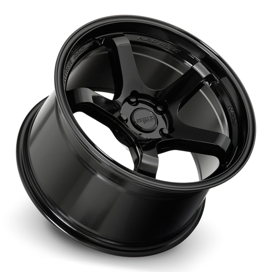 HR05-189550GB - Katana Racing HR05 18X9.5 5X100 ET 22mm Gloss Black - Katana Racing Wheels Canada