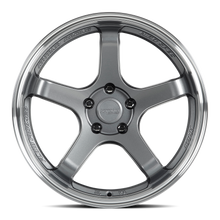 Load image into Gallery viewer, HR05-189552GMML - Katana Racing HR05 18X9.5 5X112 ET 22mm Gloss Gunmetal Machined Lip - Katana Racing Wheels Canada