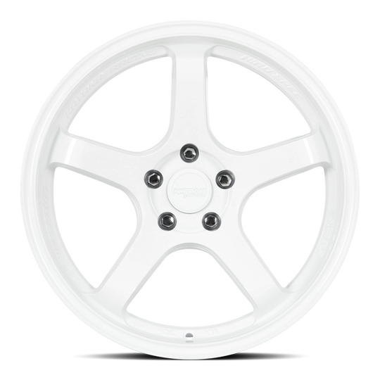 HR05-189545GW38 - Katana Racing HR05 18X9.5 5X120 ET 38mm Gloss White - Katana Racing Wheels Canada