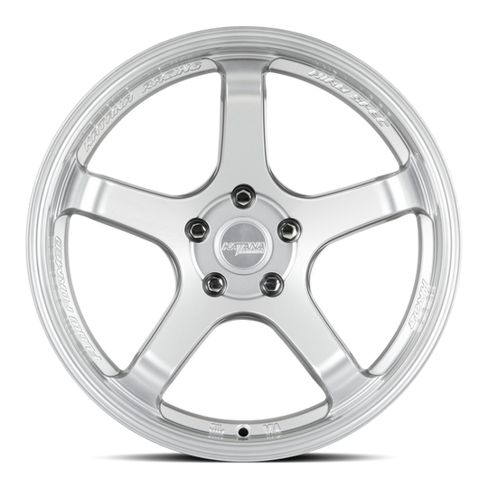 HR05-189554HS38 - Katana Racing HR05 18X9.5 5X114.3 ET 38mm Hyper Silver - Katana Racing Wheels Canada