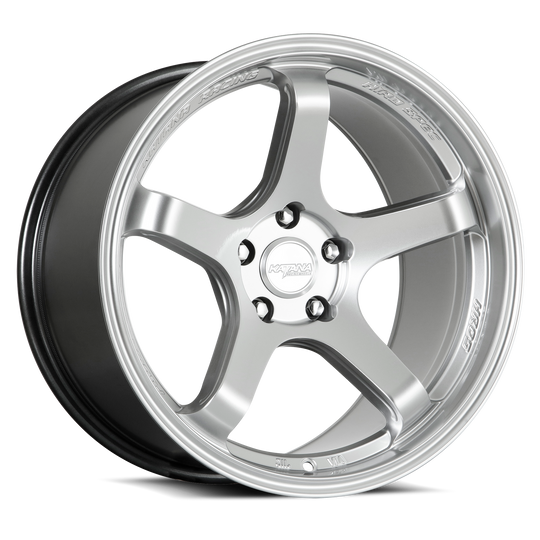 HR05-1810552HS22 - Katana Racing HR05 18X10.5 5X112 ET 22mm Hyper Silver - Katana Racing Wheels Canada