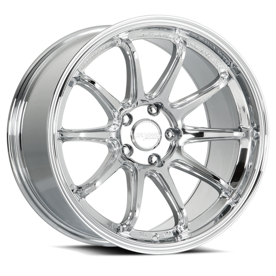 HR06-189552C - Katana Racing HR06 18X9.5 5X112 ET 22mm Chrome - Katana Racing Wheels Canada