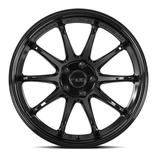 HR06-189552GB38 - Katana Racing HR06 18X9.5 5X112 ET 38mm Gloss Black - Katana Racing Wheels Canada