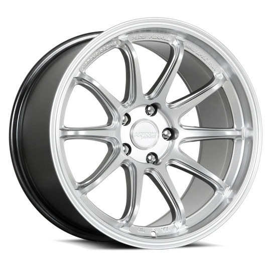 HR06-189554HS - Katana Racing HR06 18X9.5 5X114.3 ET 22mm Hyper Silver - Katana Racing Wheels Canada