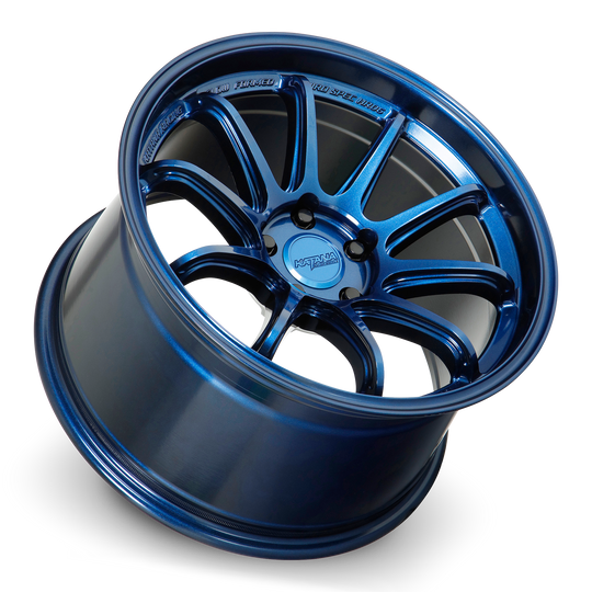 HR06-188550BLUE - Katana Racing HR06 18X8.5 5X100 ET 35mm Metallic Blue - Katana Racing Wheels Canada