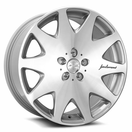 HR03198551435S-508 - MRR HR3 19X8.5 5X108 35MM Silver Machine Face - MRR Wheels Canada