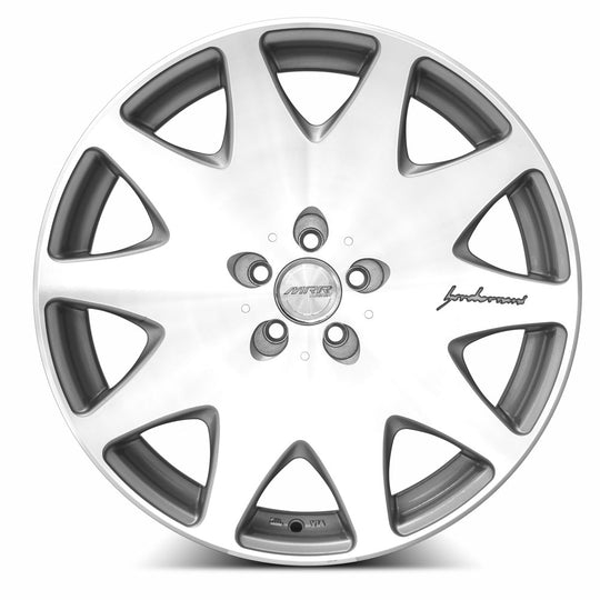 HR03198551435S-508 - MRR HR3 19X8.5 5X108 35MM Silver Machine Face - MRR Wheels Canada