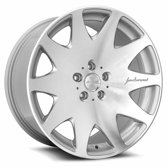 HR0319955xx20S-51245 - MRR HR3 19X9.5 5X112 45MM Silver Machine Face - MRR Wheels Canada