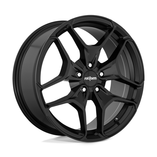 R1711985F8+45A - Rotiform R171 Hur 19X8.5 5X112  45mm Matte Black - Rotiform Wheels Canada