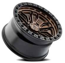 Load image into Gallery viewer, A109209018P02015 - Arena Hustle 20X9 8X180 20mm Smoked Bronze Center Satin Black Lip - Arena Wheels Canada