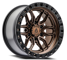 Load image into Gallery viewer, A109209089P02015 - Arena Hustle 20X9 6X135 20mm Smoked Bronze Center Satin Black Lip - Arena Wheels Canada