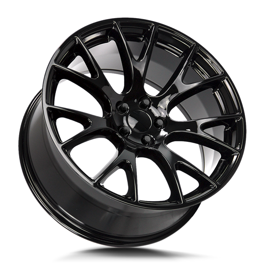 R161-051520GB - Strada OE Replica R161 Hellcat 20X9.5 5X115 20mm All Gloss Black - Strada OE Replica Wheels Canada