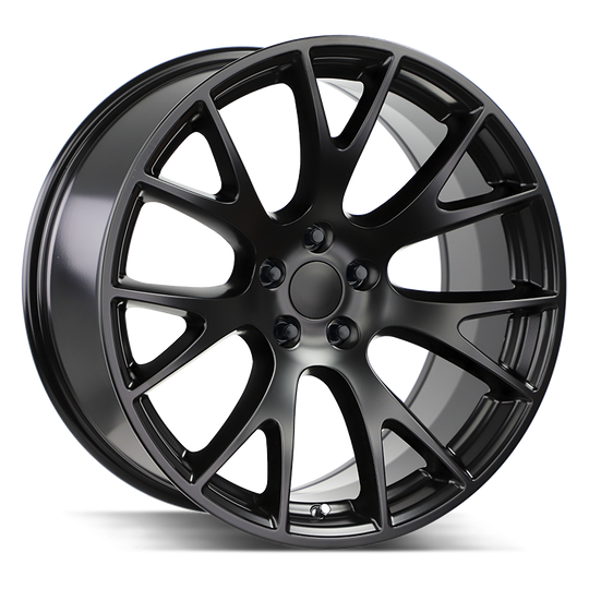 R161-251518SB - Strada OE Replica R161 Hellcat 22X9 5X115 18mm Stealth Black - Strada OE Replica Wheels Canada