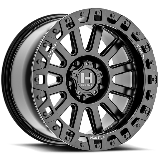 H139-1890512745SA - Hostile Dominator 18X9 5x127 -12mm Asphalt - Hostile Wheels Canada