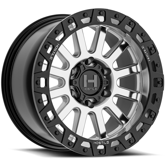 H139-2090613545M - Hostile Dominator 20X9 6x135 -12mm Machined - Hostile Wheels Canada