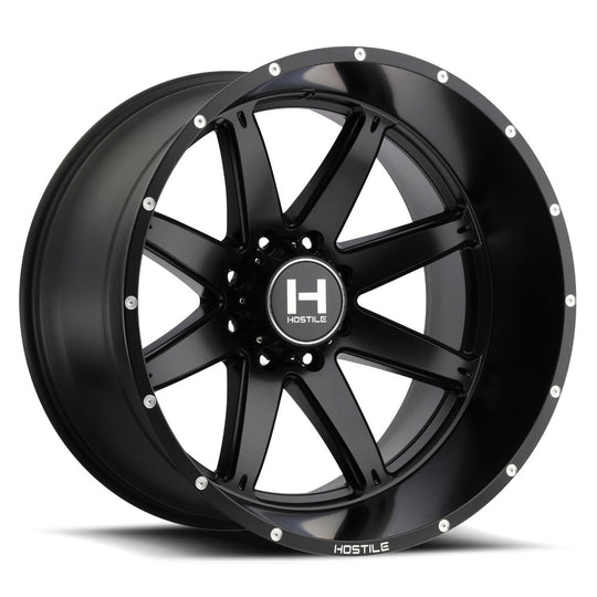 H109-2090817050BB - Hostile Alpha 20X9 8X170 0mm Asphalt Wheel - Hostile Wheels Canada