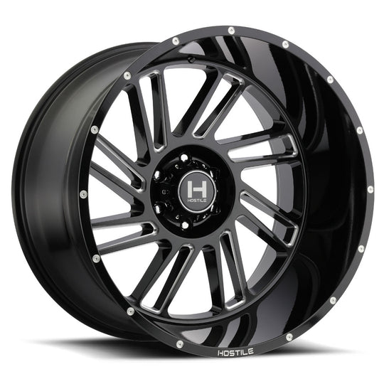 H110-2012655047B - Hostile Stryker 20X12 6X139.7 -44mm Blade Cut Wheel - Hostile Wheels Canada