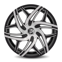 Load image into Gallery viewer, HUR-241BLNK1273MFM - Diablo Hurricane 24X10 Blank 12mm Gloss Black Machine Face - Diablo Wheels Canada