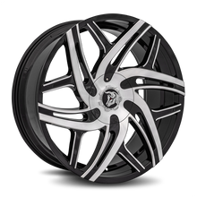Charger l'image dans la galerie, HUR-241BLNK3578MFM - Diablo Hurricane 24X10 Blank 35mm Gloss Black Machine Face - Diablo Wheels Canada