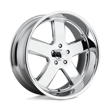 Load image into Gallery viewer, U11620807345 - US Mag U116 Hustler 20X8 5X127  1mm Chrome Plated - US Mag Wheels Canada