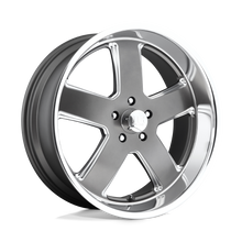 Charger l'image dans la galerie, U11820806145 - US Mag U118 Hustler 20X8 5X120.65  1mm Matte Gun Metal - US Mag Wheels Canada