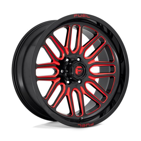 D66320008247 - Fuel Off-Road D663 Ignite 20X10 8X165.1 -18 mm Gloss Black Red Tinted Clear - Fuel Off-Road Wheels Canada